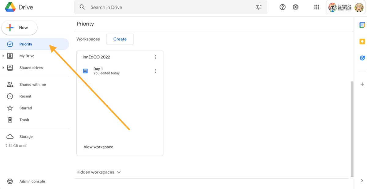 Wow - learning so much from <a href="/B_OutoftheBox/">Brooke Lowery</a> from <a href="/friEdTechnology/">friEdTechnology Team</a> at #InnEdCO2022.  When is the last time you cleaned out your Google Drive? My favorite tip? Creating workspaces in the Priority Folder.  So many new tips and tricks! Yay <a href="/GoogleForEdu/">Google for Education</a>!