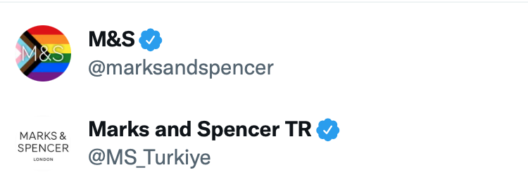 HakiAkti's tweet photo. @marksandspencer It is great to see the gay flag on M&amp;S twitter account and instagram however I don't see the same effort made for some other accounts especially on M&amp;S Turkey instagram. https://t.co/vldzeAALxo