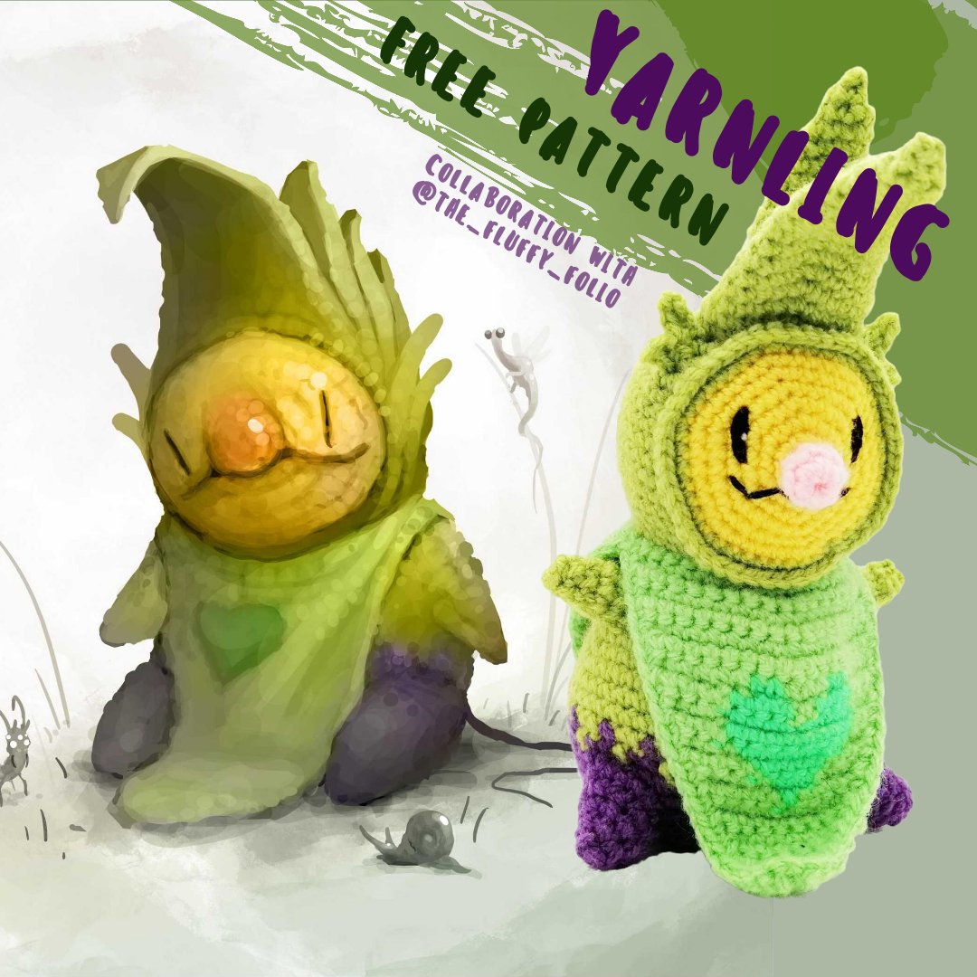 maschenlumpi's tweet image. The Yarnling
Collaboration with the Master of tiny creatures and exquisite potions, @the_fluffy_folio 👏

Head over to his account for the original art and detailed information about this very special creature (including the DnD statblock, of course)!