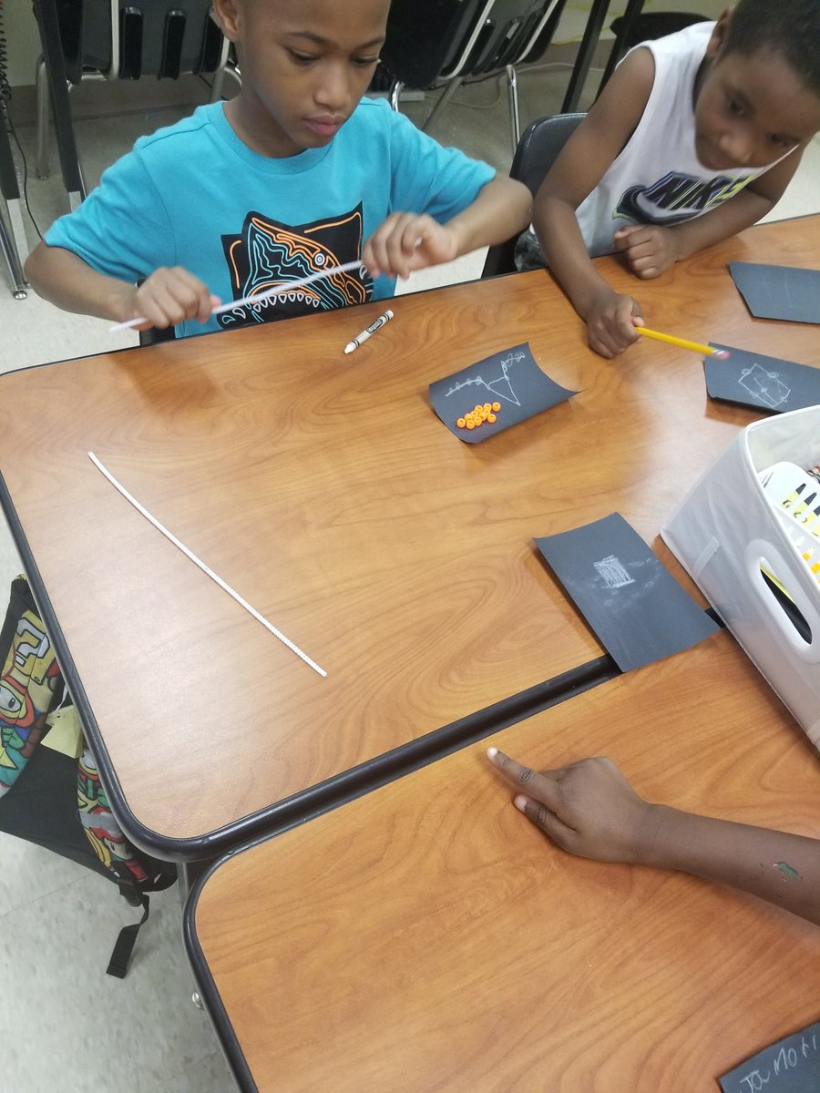 NMBailey713's tweet photo. Last week our astronomers designed and named their constellations. This week, they are building their constellations using pipe cleaners and beads. #IntoTheFuture @IntotheFuture22 #CampMarcella2022 https://t.co/gRQ2fx3SFv