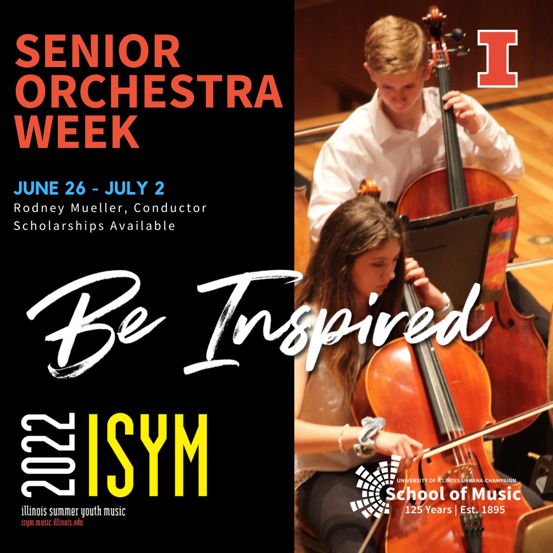 ISYM_UIUC's tweet photo. If you're a high school student looking for a top-tier musical ensemble experience, check out our Senior Orchestra program, June 26-July 2nd.

Link in bio to apply!

#isym #illinoismusic https://t.co/GQ4pplP6v5