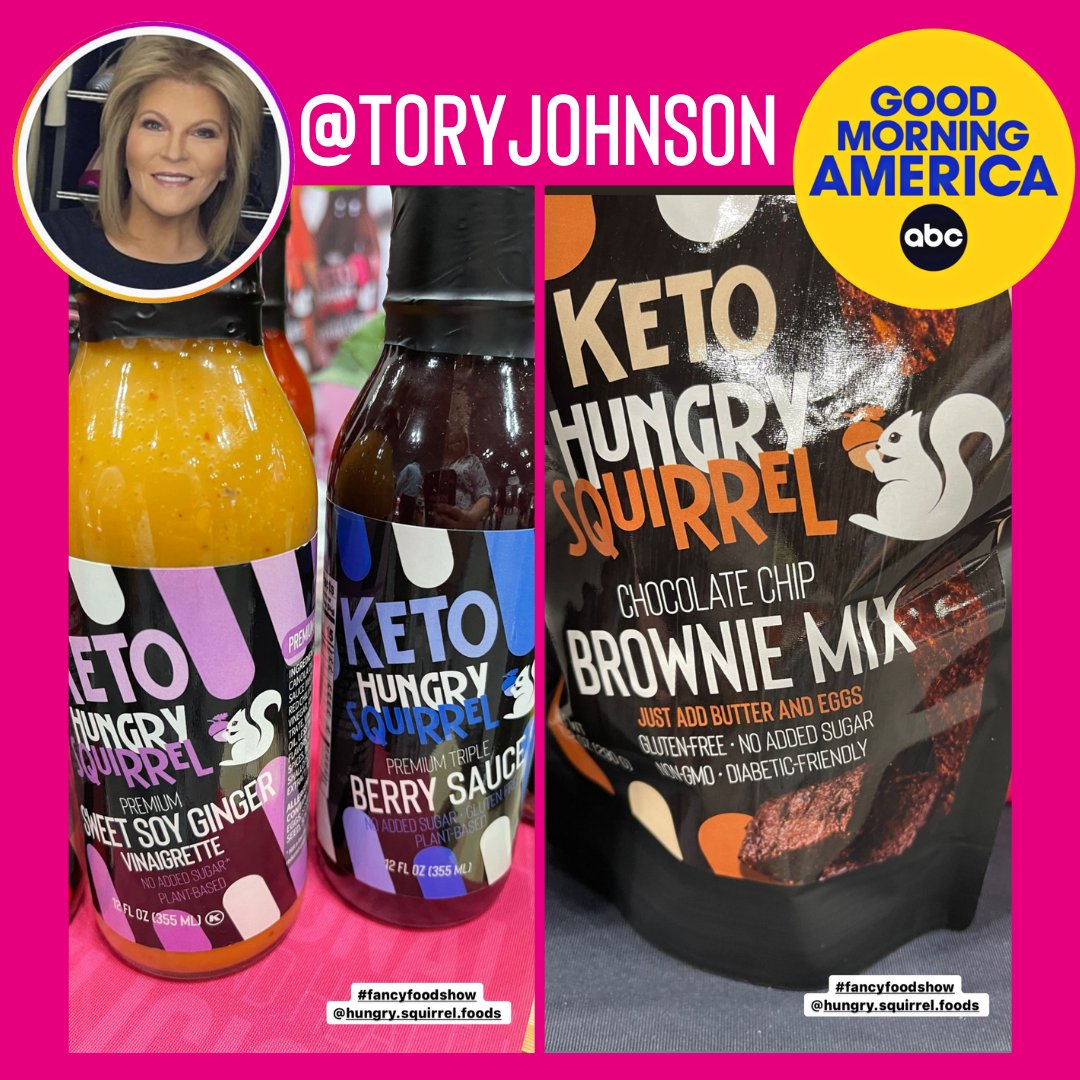 HungrySqrlFoods's tweet photo. The #SqurrielSquad had a pleasure of meeting @GMA Tory Johnson. We're delighted to be mentioned on Tory's Instagram Stories!
Day 2 of the #FancyFoodShow is in full swing, come meet us at booth 32421
#FancyFoodNYC #Keto #AllNatural #WomenOwned #HungrySquirrel https://t.co/cJyUYvn9pl