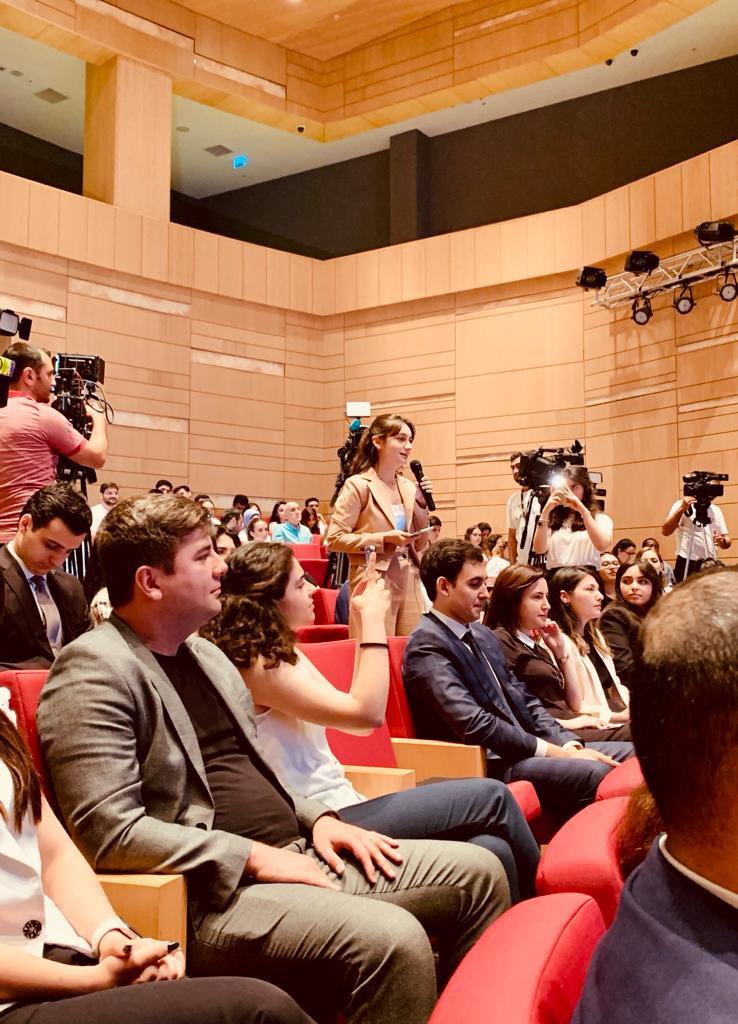 UN_PGA's tweet photo. Interacted with the student body & representatives of Non-Aligned Movement Youth Network at @ADAUniversity.
Thanks to University Rector, Amb Hafiz Pashayev for hosting the event.
#OPGA team member, Rovshan Safarov, is a proud alumnus of ADA.
Remarks👉https://t.co/xl4bUrCegT https://t.co/Quh8AZpJC9