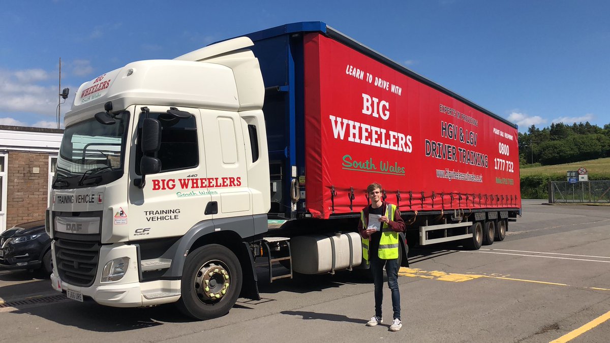 WheelersBig's tweet photo. Congratulations to Jaron who passed his LGV Category C+E with Jeff today! Well done 😁🏆🎉

#bigwheelers #congratulations #LGV #HGV #CategoryCE #cymoeddBIS https://t.co/yxtZLZR19L