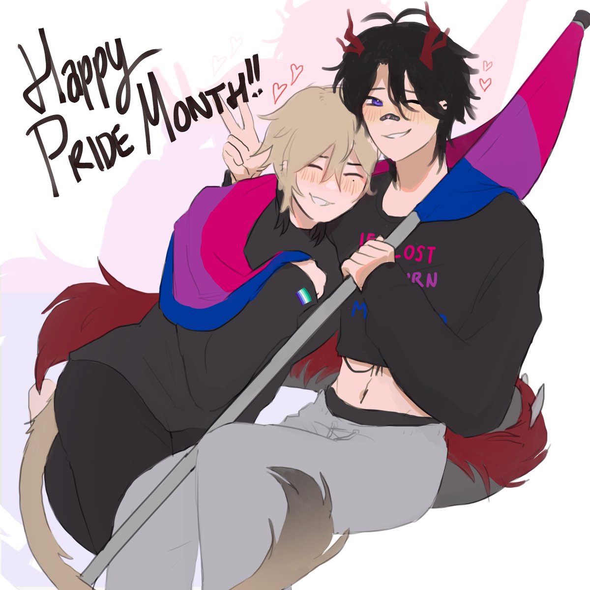 volta_FF's tweet photo. bee who you areee for your #Pride ¦ #Tsuilust #voltillust https://t.co/HY5DuqBco9