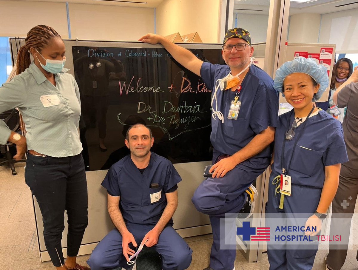 AmericanTbilisi's tweet photo. 📍 Dr. Irakli Davitaia, Head of the Pediatric Surgery Department at American Hospital Tbilisi, paid a one-month visit to the United States. 

🎉 At the end of the visit, further cooperation was planned between the National Children's Hospital and the American Hospital Tbilisi. https://t.co/z7eKTa60zs