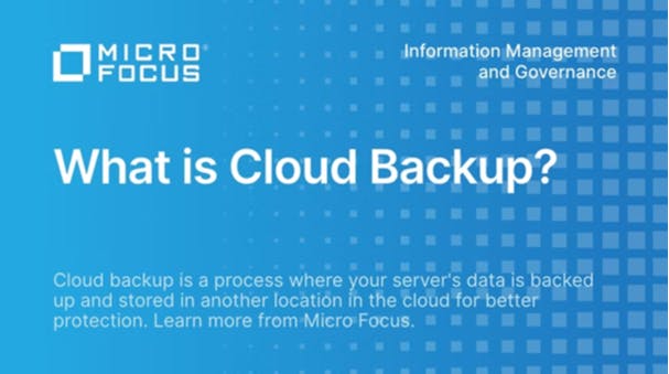 What is Cloud Backup, how does it work, and what are the benefits and drawbacks? Read this guide to learn everything you need to know about enterprise cloud backup: #MyMicroFocus bit.ly/3QgDqS5