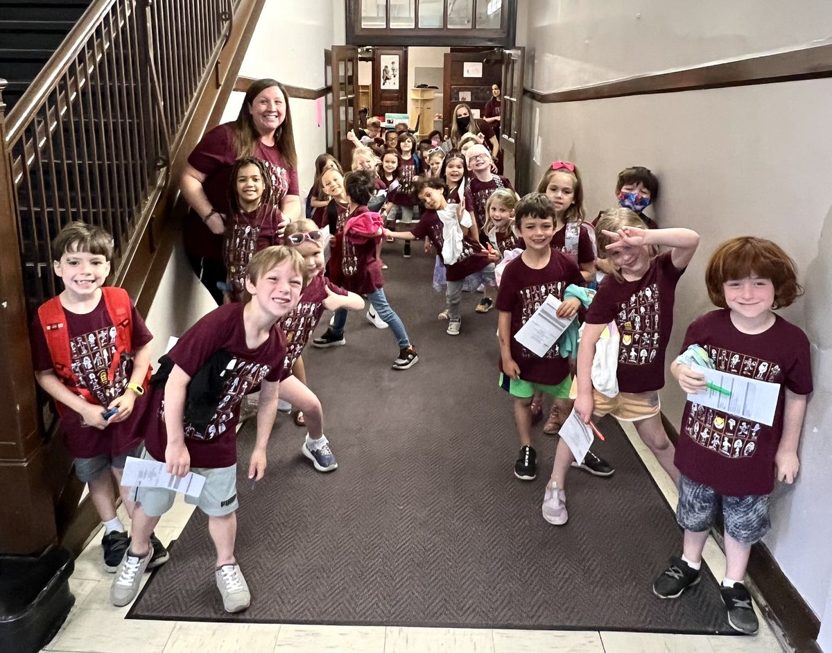 MsPlocher's tweet photo. Celebrating our @BurleySchool kindergartners transitioning onto 1st grade! We’re so proud of all they have accomplished this year. They’re smart, kind, caring &amp; upstanders…also great readers, writers &amp; thinkers! Have a wonderful summer. Read, wonder &amp; be curious my friends ❤️ https://t.co/1tfMbj0mEP