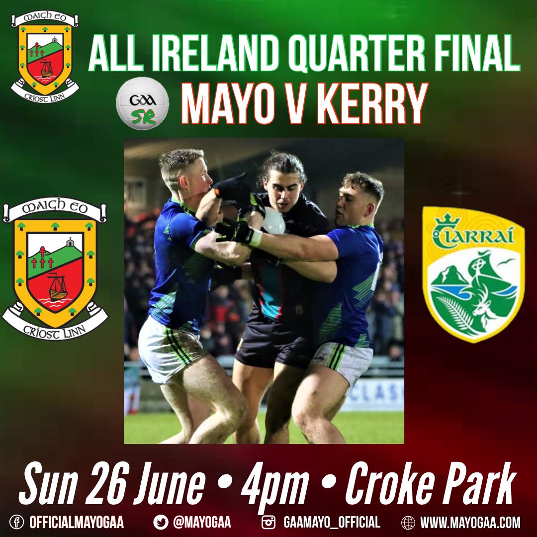 CONFIRMED!!!!
Our Senior footballers will face Kerry at Croke Park.🟢🔴