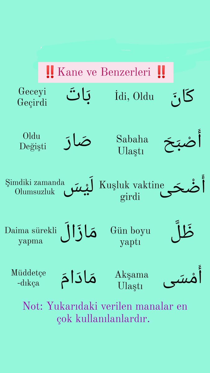 AliElmaci52's tweet photo. Kane ve Benzerleri ( Kardeşleri ) 👌☺️

#İlahiyat #islamiilimler #arapçatürkçe #aöfilahiyat https://t.co/kgzrtaWSBQ
