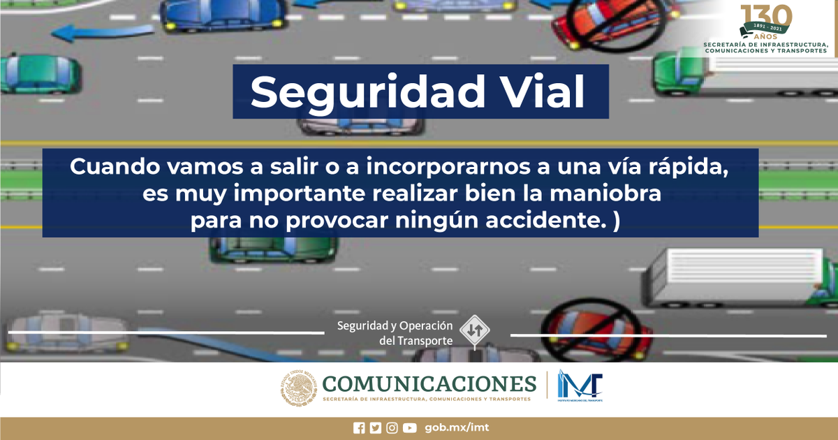 #SeguridadVial | Los carriles de #aceleración y #deceleración de las carreteras y autopistas son sitios críticos en los que se pueden generar situaciones de peligro para los conductores. 

(1/3)