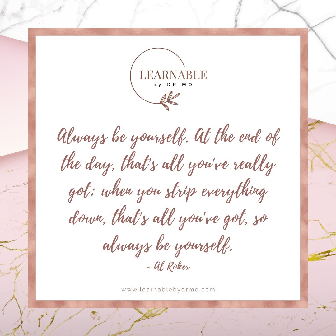 learnablebydrmo's tweet photo. Always be yourself. At the end of the day, that's all you've really got; when you strip everything down, that's all you've got, so always be yourself.

#CareerChange #CareerSuccess #CareerPlanning 
#CareerGoals #CareerGrowth #CareerCoach #CareerDevelopment
#LearnableByDrMo https://t.co/zqxtNgJ5Lp