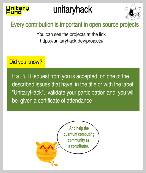 QuantUniEd's tweet photo. There are open source quantum computing projects that need your help, where? In the #UnitaryHack by @unitaryfund
link: https://t.co/uNYeSWS5lk
Deadline #June17th
#quantumsoftware, #quantumprojects #quantumopensource #quantumhack #opensource #quantumopensource #GitHub #issues https://t.co/RjbvRaMxSR