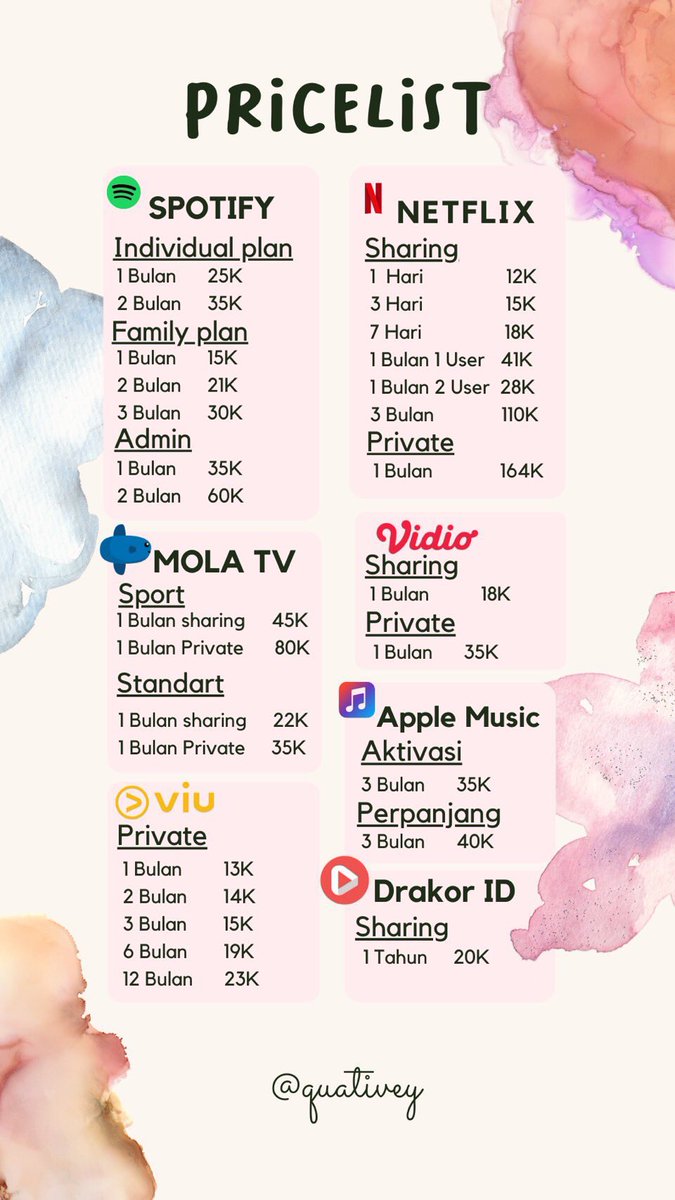 quativey's tweet photo. @uzumkki haii kaa! bisa dicek di quativey kita jual mulai dari 25k ajaa langsung dm kami yaa https://t.co/yiQBYWJv9r