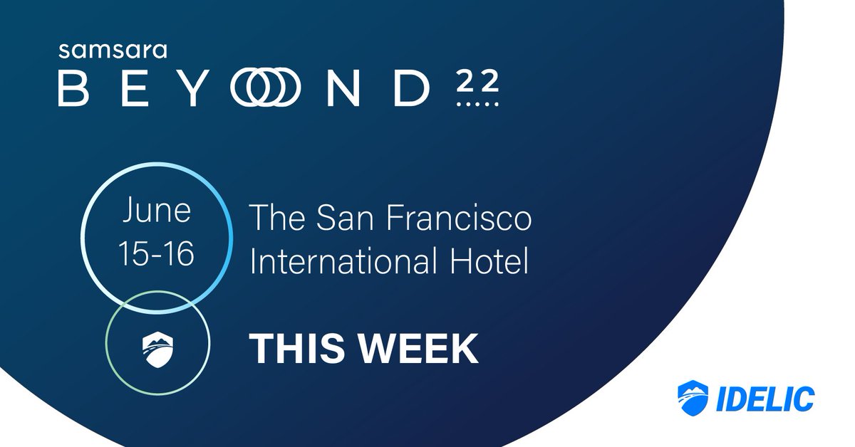 Idelictech's tweet photo. Samsara's Beyond 22 is happening this week! If you'll be there, stop by our booth to hear some amazing results about fleets integrating a Driver Performance Management program through Safety Suite.
#DriverPerformanceManagement #safety #SamsaraBeyond #trucking https://t.co/Rj9ohzAaTN