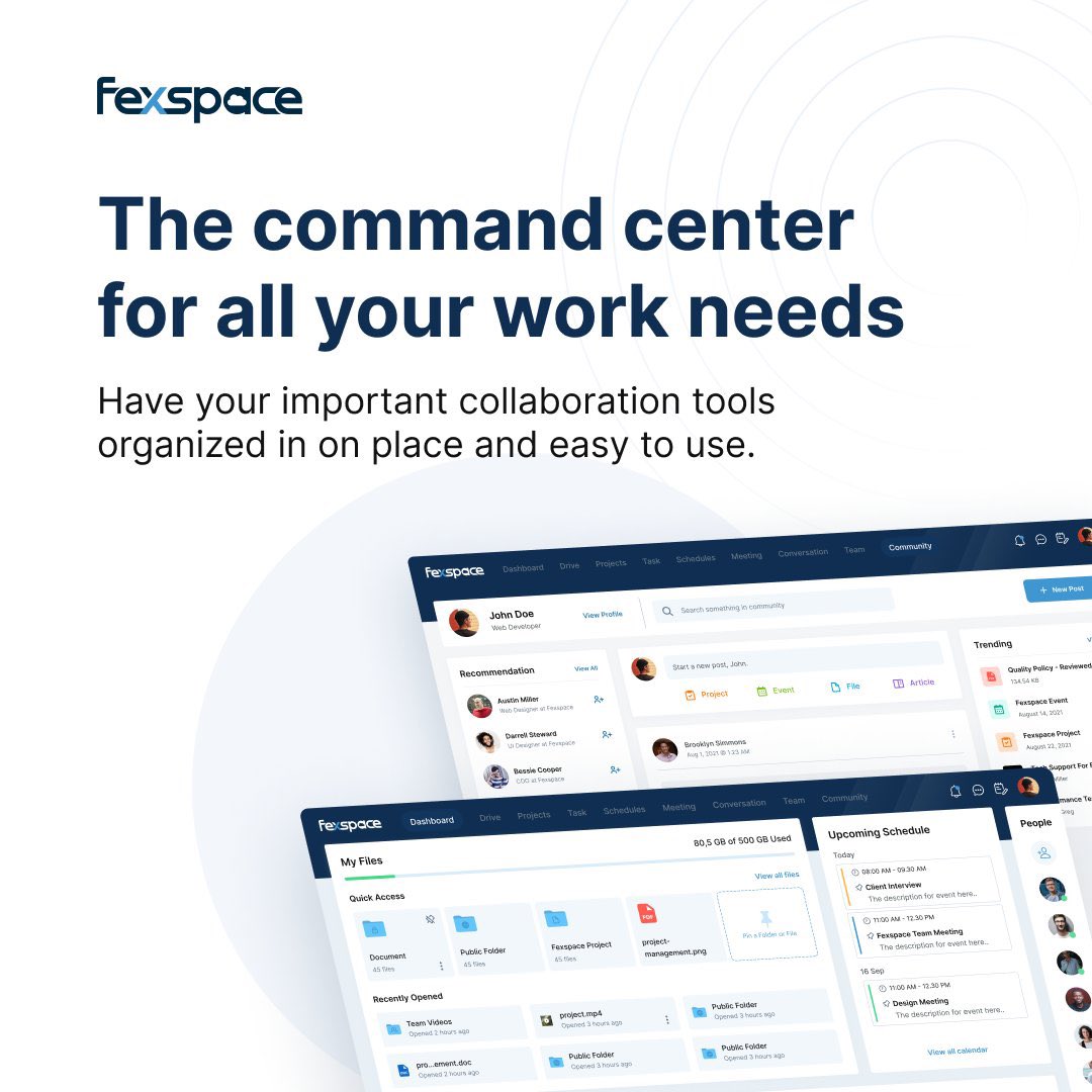 FexspaceLLC's tweet photo. Fexspace is the command center for all your work needs 💻

We’ve brought all your apps, platforms, and tools into one easy-to-use location.

Countless open tabs and login passwords are a thing of the past 🎉

Check it out ➡️ https://t.co/neHlRLzZwv https://t.co/GWU5RmLLMr