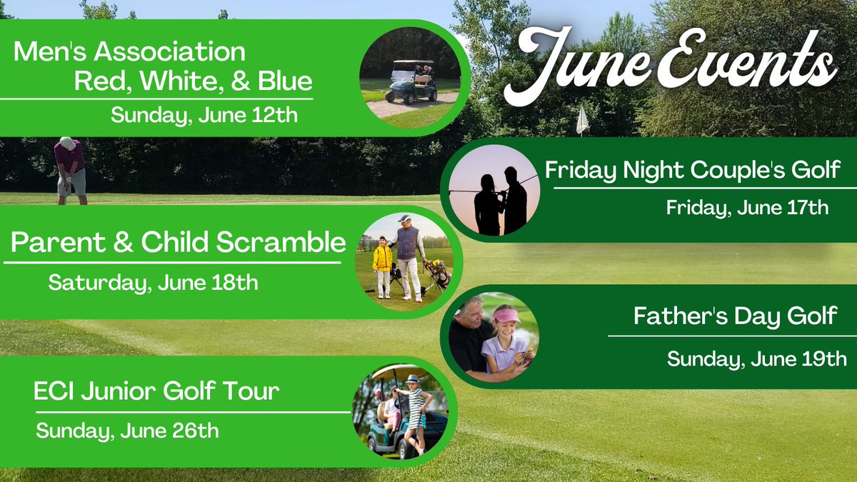 We have a lot going on at the club this month.  Will you be attending any?
#crestviewbestview #juneevents #munciefun #munciegolf