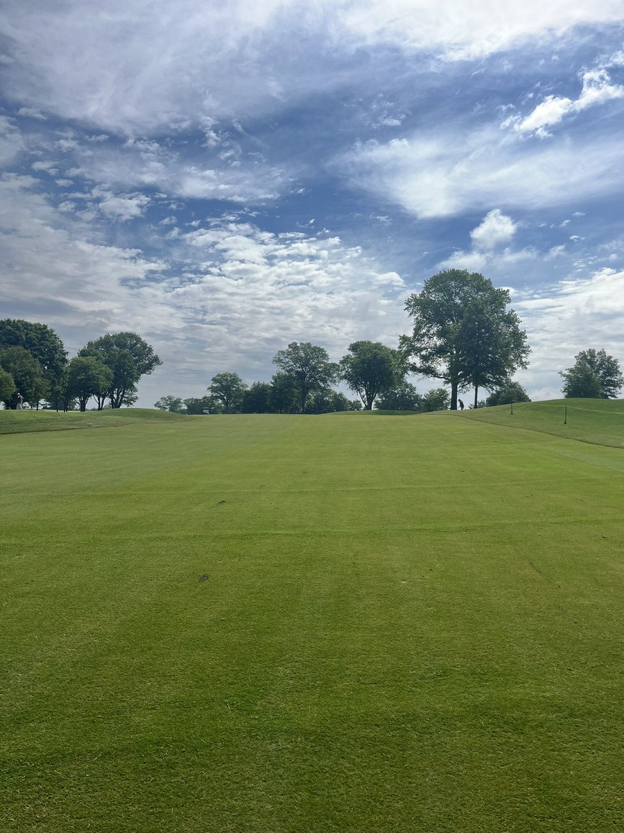 A few problem areas really starting to come together thanks to additional drainage, cultivation, and traffic/wear control efforts. Keeping our foot on the gas 2 months until advance week. #BMWChamps