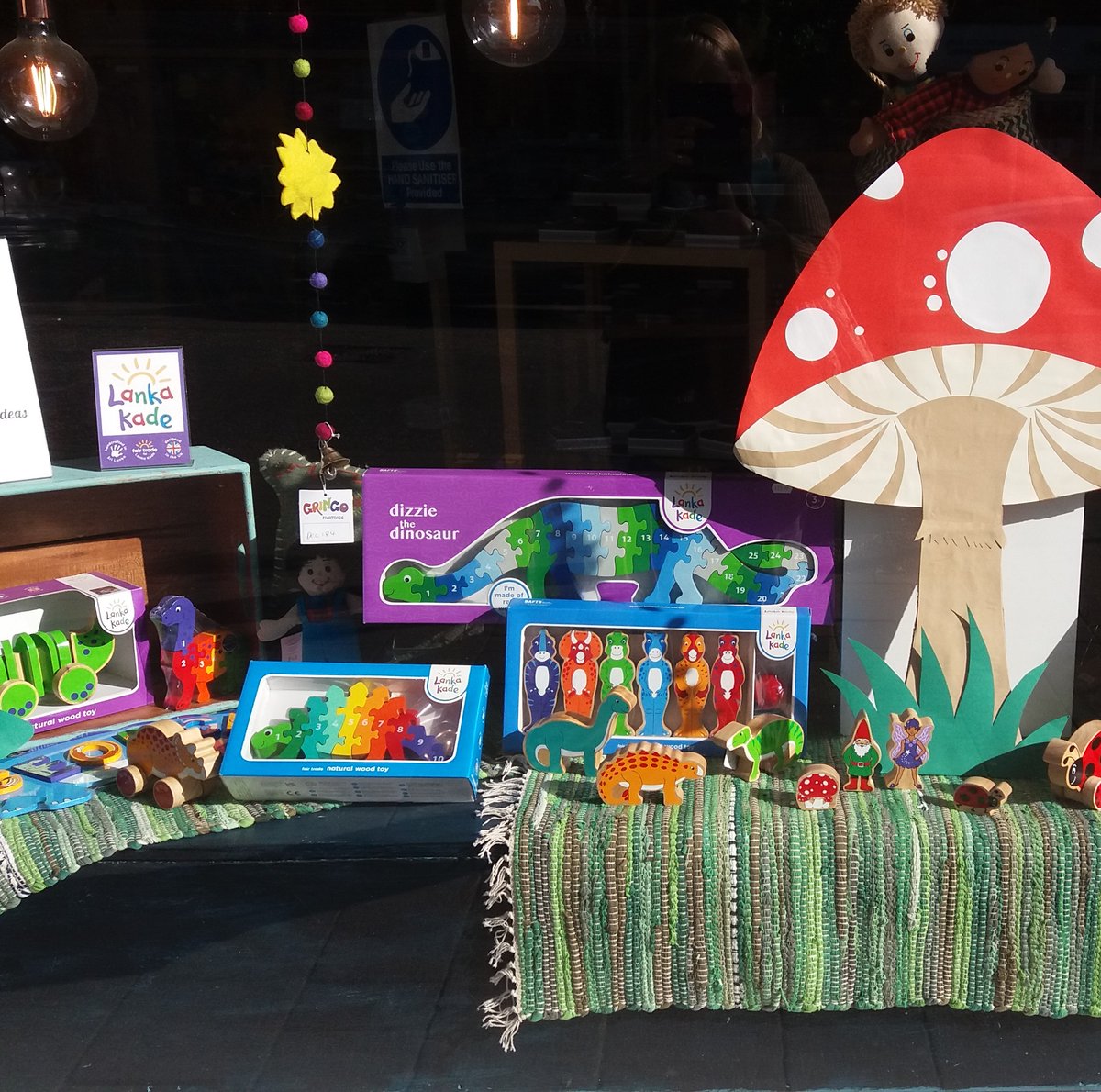 We have a new promotion in store!

Spend over £5 on Lanka Kade goods and get 10%
off the total price ☀️🍄🦖
Lanka Kade toys are handcrafted by skilled artisans
in Sri Lanka using raw materials and sustainable
resources.
Limited time only until the end of June🧡