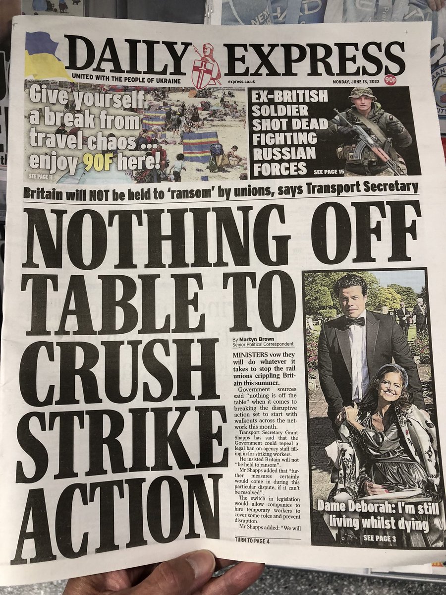 Underlines in graphic relief why the industrial struggle + class struggle + taking sides = getting behind the rail workers @RMTunion and hitting back at the Tories