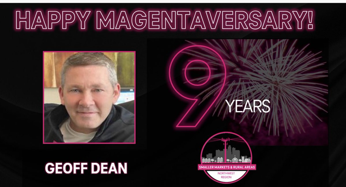 🥁 Drum roll!  Please join me in celebrating <a href="/geoffdean10/">geoffdean</a> on his 9 Year Magentaversary! 🎉