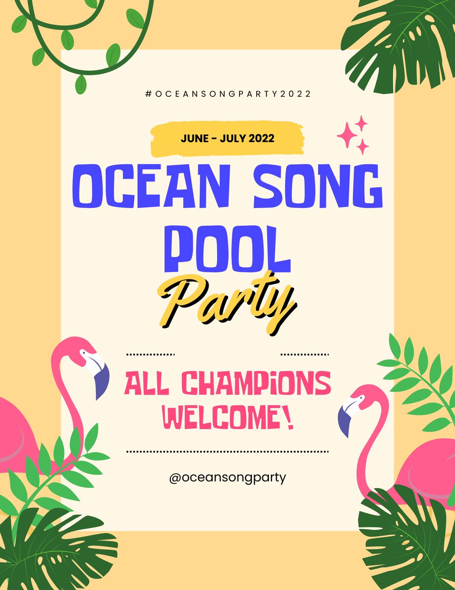 OceanSongParty's tweet photo. A new flyer has been circling in Runeterra... everyone's invited!! Keep your eyes open for more info!! 🏖️🐚 https://t.co/htiwdYrgGM