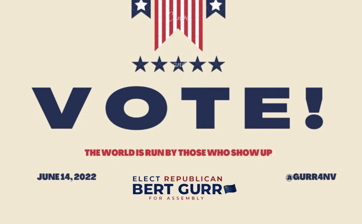 Tomorrow is Primary Election Day in Nevada, so make sure you have a plan to vote!

Click here to find your nearest polling location: nvsos.gov/sos/elections/… 

#gurr4nevada 
#AD33 #republican #election2022