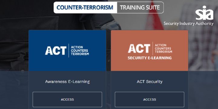 Have you taken your ACT training yet? 

Specialised counter-terror awareness training – ACT Security e-learning gives up-to-date counter-terrorism knowledge to help operatives prepare for terrorist incidents.  bit.ly/3DwBGwk #SIATraining