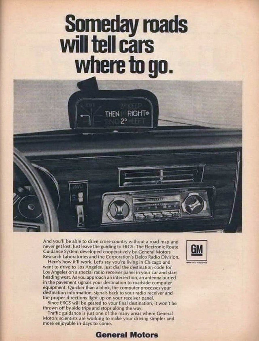 A vision of the future navigation system from 1969.