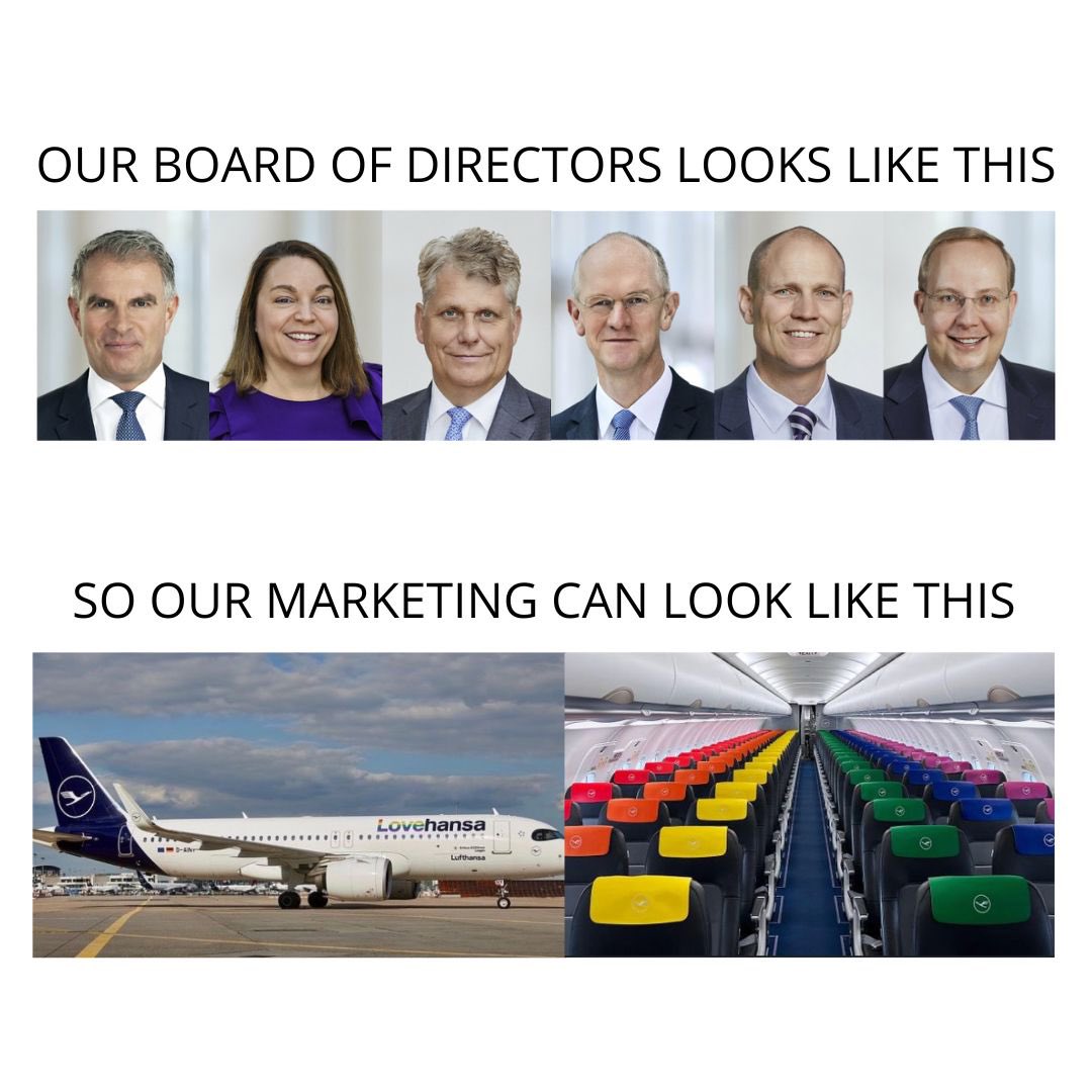 Christine Sing (@christinem_sing) on Twitter photo Happy Pride Month & be careful with Rainbow-Washing campaigns… 😉! Live what you preach. <a href="/Lufthansa_DE/">Deutsche Lufthansa</a> <a href="/lufthansaNews/">Lufthansa News</a> <a href="/WieVieleFrauen/">UndWieVieleFrauen?</a> <a href="/AllBrightGer/">AllBright Stiftung</a>
#pinkwashing #liveyourvalues #PrideMonth #diversity #LGBTQ Happy Pride Month & be careful with Rainbow-Washing campaigns… 😉! Live what you preach. <a href="/Lufthansa_DE/">Deutsche Lufthansa</a> <a href="/lufthansaNews/">Lufthansa News</a> <a href="/WieVieleFrauen/">UndWieVieleFrauen?</a> <a href="/AllBrightGer/">AllBright Stiftung</a>
#pinkwashing #liveyourvalues #PrideMonth #diversity #LGBTQ