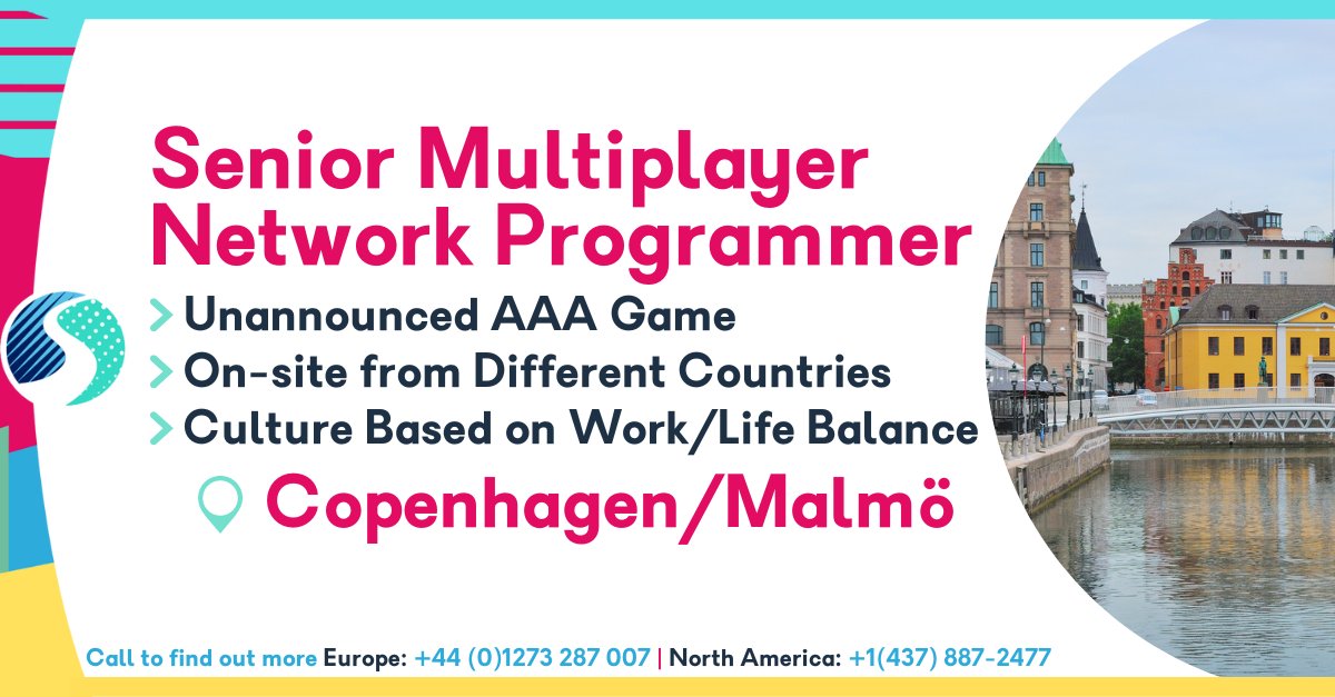 SkillsearchJobs's tweet image. Do you have AAA experience? Are you ready to take gaming to another level in a #NetworkProgrammer role? This could be the role for you…
#Gamesjobs skillsearch.com/vacancy/senior…