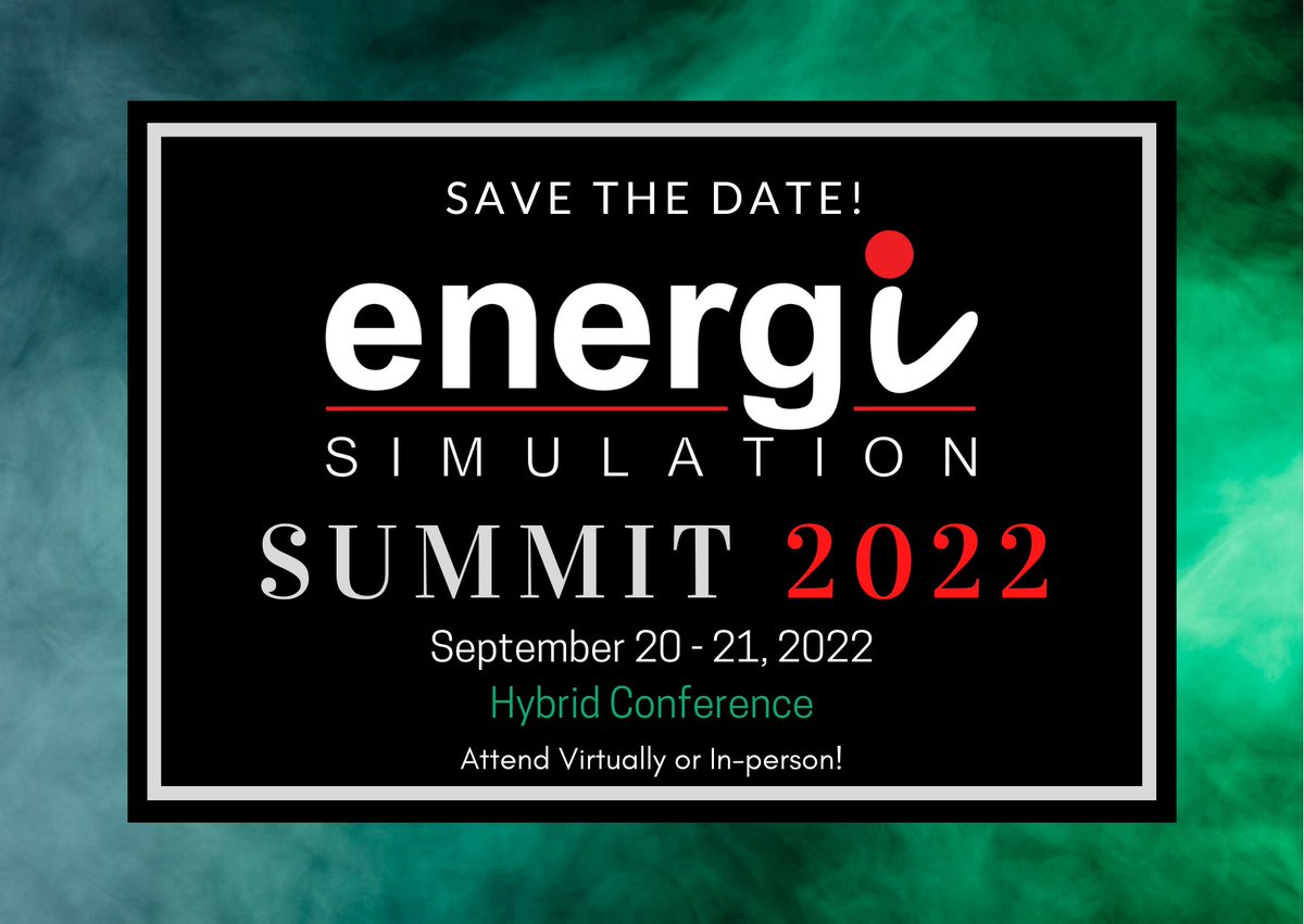 EnergiSim's tweet photo. Save the Date!
                        Free Hybrid Conference

Energi Simulation Technical Symposium and Annual General Meeting

To learn more, follow the link below:

https://t.co/GHgh6TxU8A

#conference #energy #summit2022 #freewebinar #future https://t.co/n5VHPHO9bB