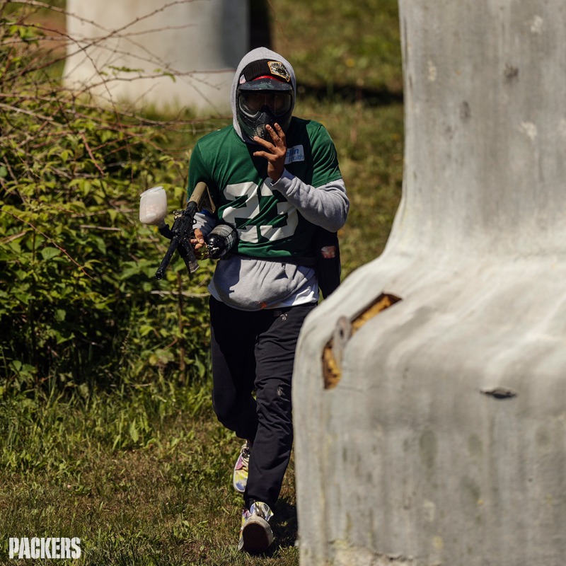 packers's tweet photo. Wrapped up minicamp with some paintball!

📸: https://t.co/1clAEPCy4b

#GoPackGo