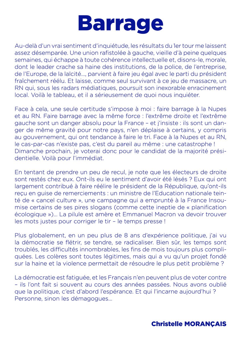 Christelle MORANÇAIS tweet media