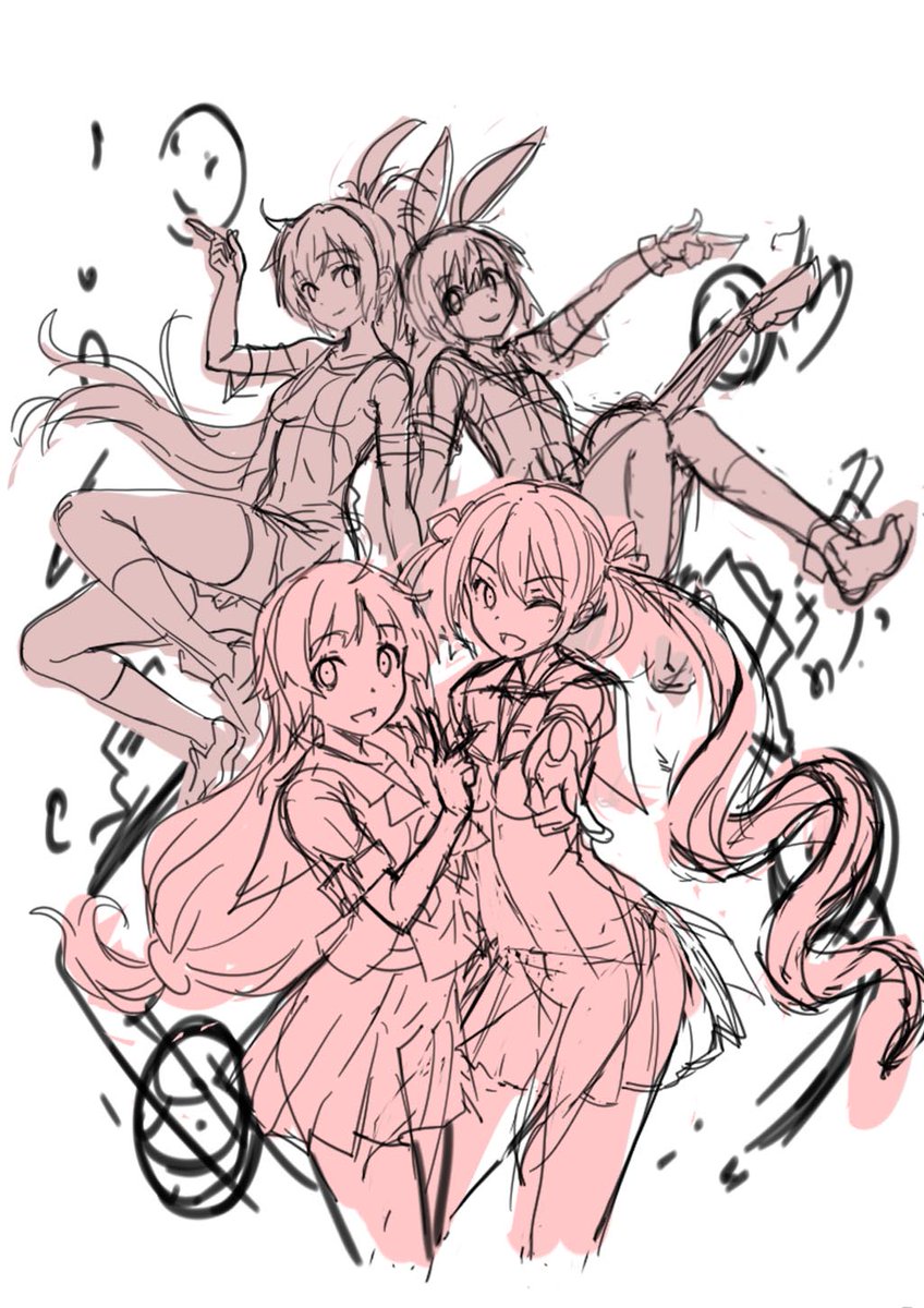 PQubeAsia's tweet photo. What do you think of these #GalGunReturns sketches? 🥰 https://t.co/NjwlScTR33