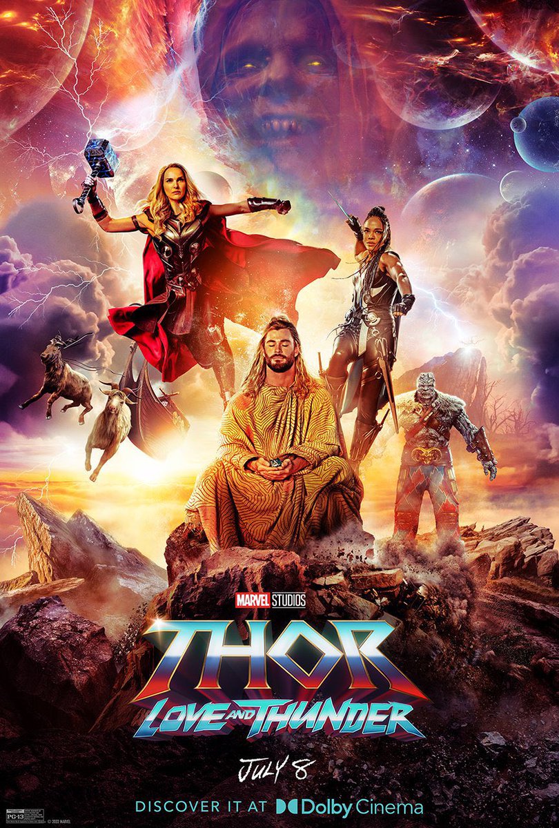 RT @FilmUpdates: Two new posters for ‘Thor: Love and Thunder’ have been released. https://t.co/w1wORnpNnF