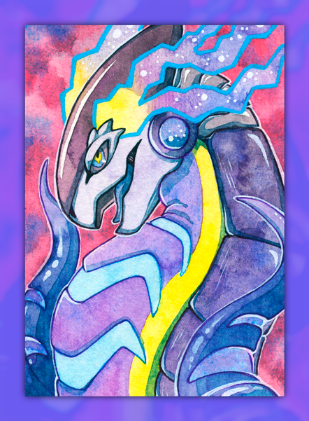 _kaNoharu_'s tweet photo. Well-well yeah, I couldn't resist the urge of drawing the new legendary pokemons from upcoming Scarlet and Purple! ✨😊✨

#PokemonScarletandViolet #Miraidon #Koraidon https://t.co/48HEeDNYFL