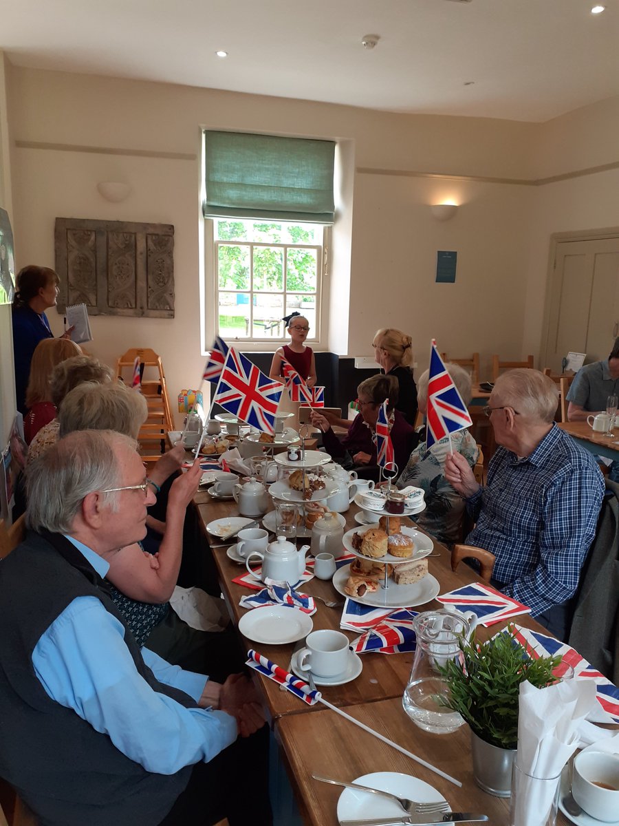 CarersBucks's tweet photo. We had a fun Older Carers’ Afternoon Tea Party last Friday at Clayton House, celebrating #CarersWeek &amp; the #PlatinumJubilee with our sister charity @CarersMK. Thanks to all who came, it was great to see you!

#carers #oldercarers #Bucks #MiltonKeynes @BucksCouncil @mkcouncil https://t.co/V5cLgOxy9j