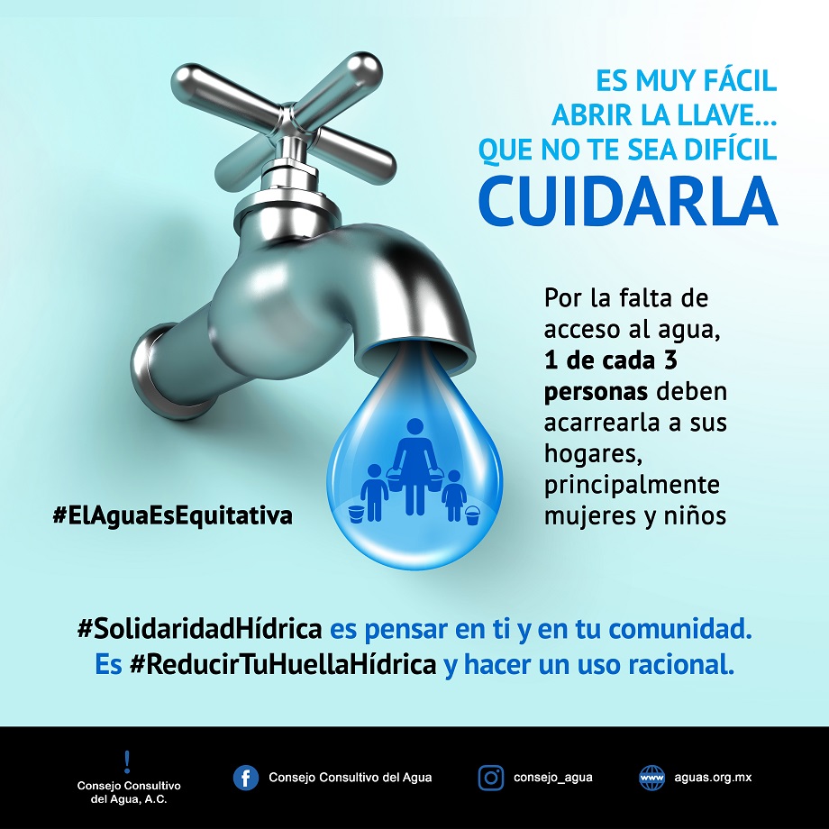 ConsejoAguaMX's tweet photo. Por falta de acceso al #Agua 1 de cada 3 personas debe acarrearla hasta su hogar, especialmente mujeres y niños @ANEASdeMexico @AguaCapitalOrg @CaemEdomex @PUMAGUA @SacmexCDMX @SEDEMA_CDMX @UN_Water @IslaUrbana @Cantaro_Azul https://t.co/jc6jJTEmGG
