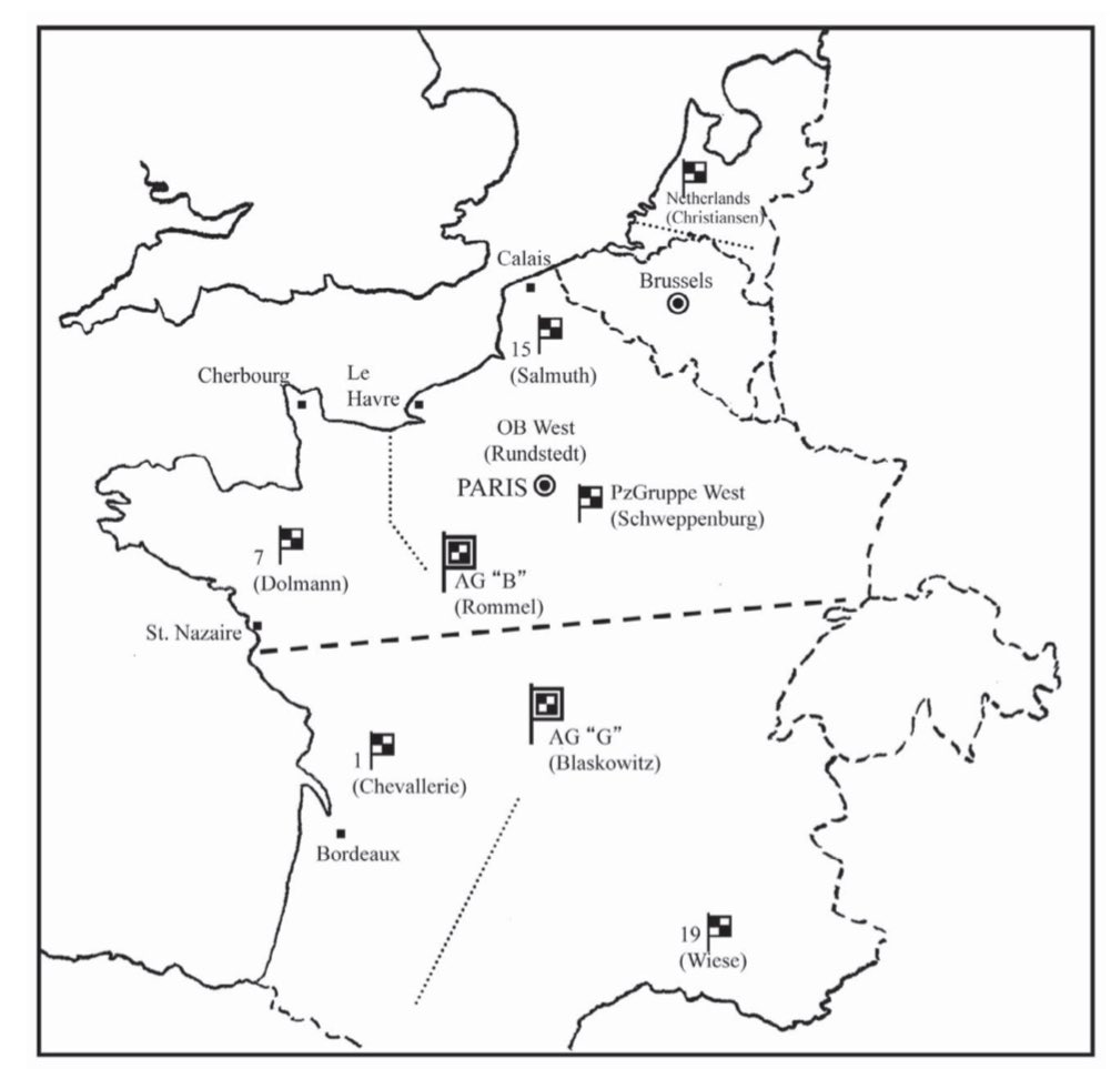German defenses were dysfunctional. On paper Germany had nine panzer divisions in France, but - not knowing where the attack would come - these reserves were distributed around the theater. Only one panzer division was in range to immediately intervene in Normandy. (15)