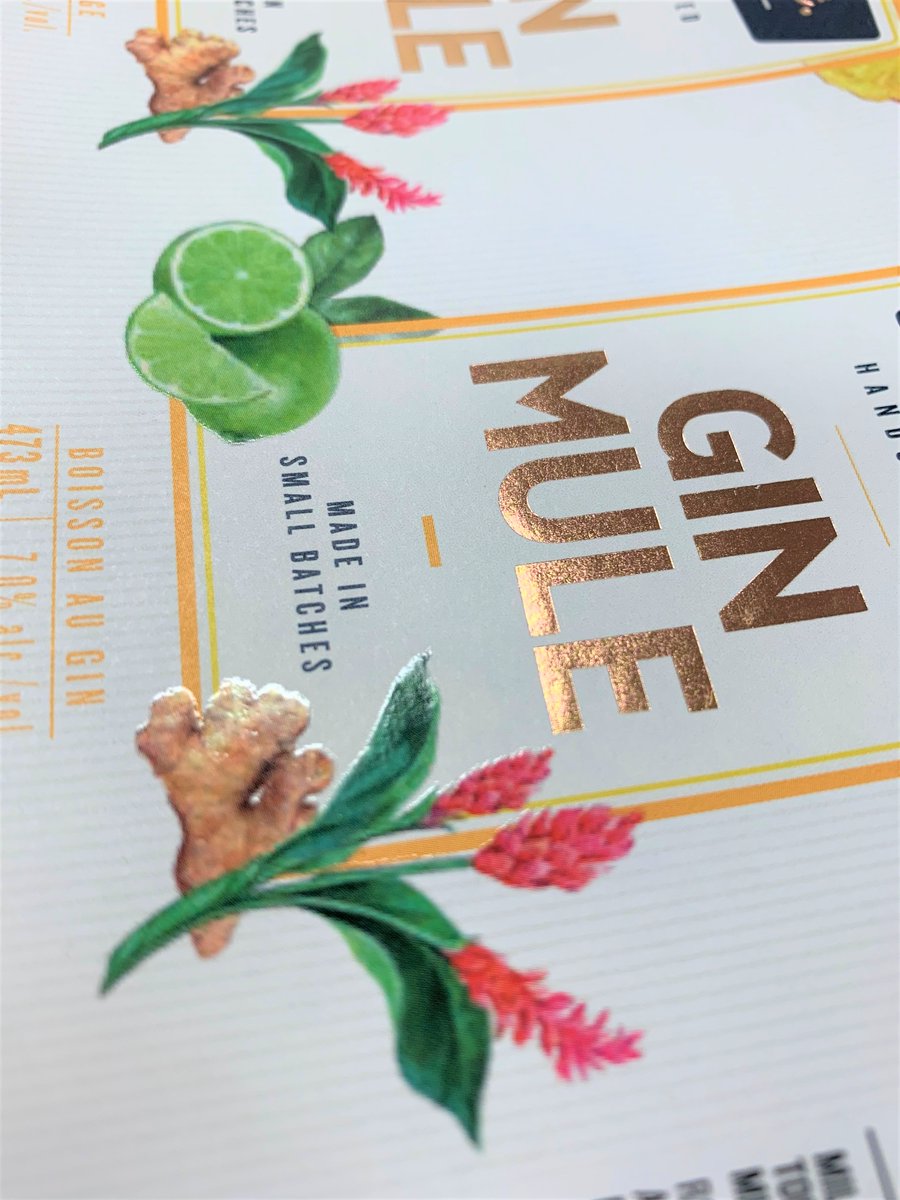 Digitallabelsca's tweet image. Foil and Emboss #gin #cocktails