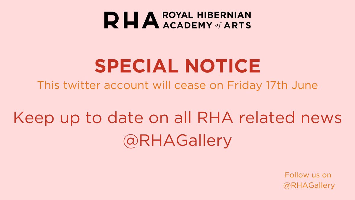 RHA School (@rhaschool) on Twitter photo Please note: we will stop updating this account as of Friday 17th June. Please make sure to follow us on <a href="/RHAGallery/">RHA Gallery</a> for all news, events and updates. Please note: we will stop updating this account as of Friday 17th June. Please make sure to follow us on <a href="/RHAGallery/">RHA Gallery</a> for all news, events and updates.