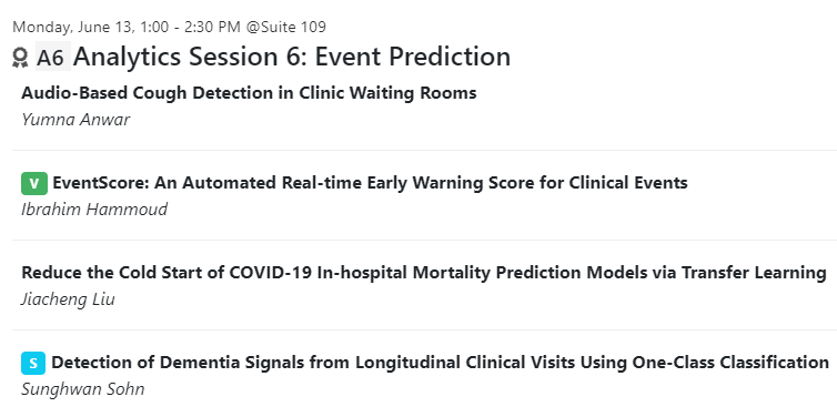 UIowaCS's tweet photo. 📢@AnwarYumna received #BestStudentPaperAward for @ichi2022's "#AudioBased #CoughDetection in Clinic Waiting Rooms" (w/ our own @ochipara @amsegre et al.) @ #ICHI2022? Paper to be presented today @ 1pm CT #CSforGood #PhDLife Lab: https://t.co/ppcnoY961P (w/ #CompEpi). Congrats🎉 https://t.co/gDrgsAZ0P5