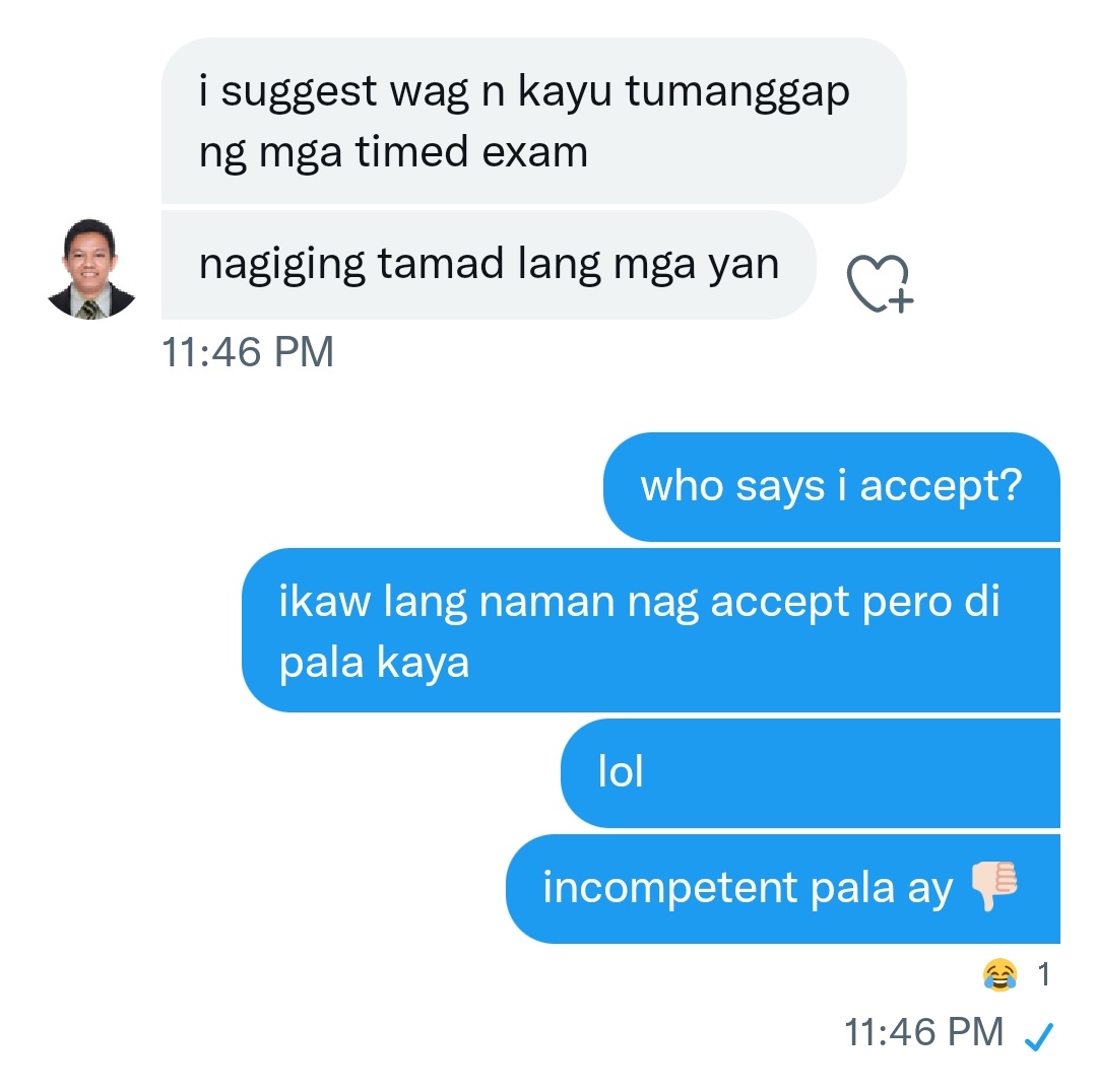 exposing <a href="/HermanPallo/">HJR Design and Build Commisions</a>, very unprofessional, no conscience, nangdedegrade pa. bat kapa naging commissioner if di mo pala gustong tumulong? kinapogi mo yan? ahahhahahahaha engineer kana nyan? yikez 👎🏻 take full responsibility of your actions pare or might as well leave comms twt.