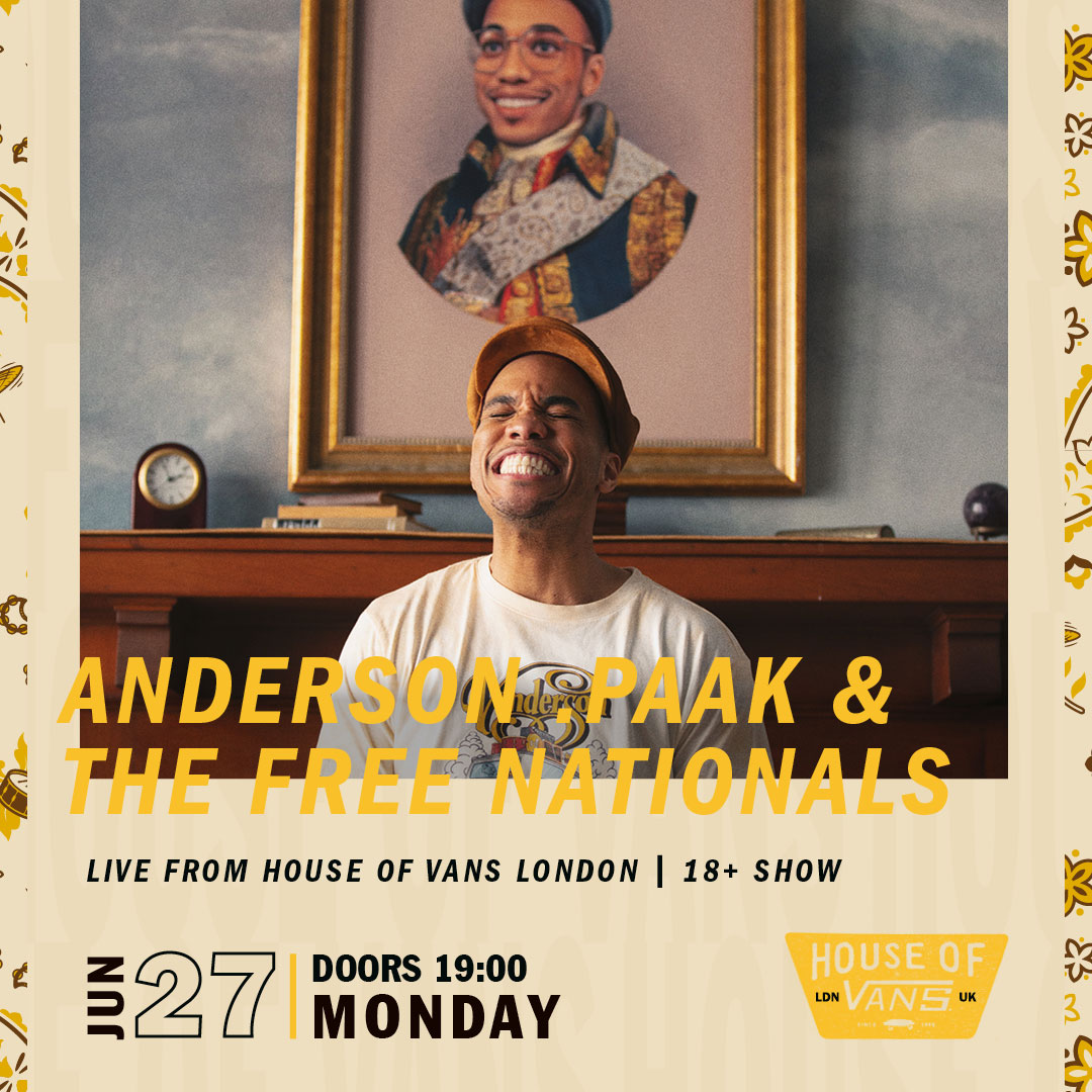 The ballot is now officially open! Anderson .Paak is playing at the House on Monday 27th June! Enter now via the link for your chance to score tickets. vans.co.uk/anderson-paak-…