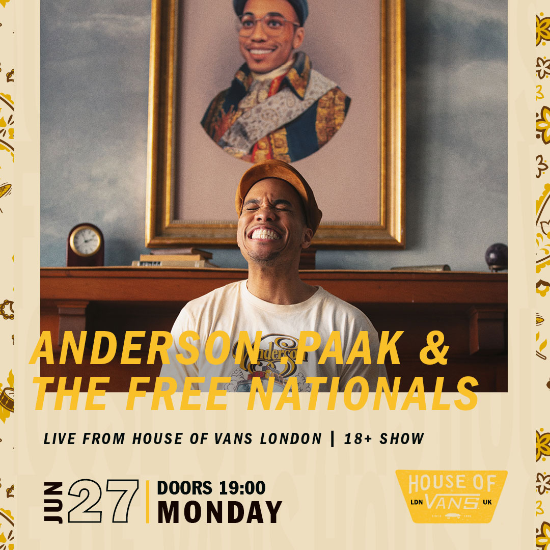 The ballot is now officially open! Anderson .Paak is playing at the House on Monday 27th June! Enter now via the link for your chance to score tickets.
vans.co.uk/anderson-paak-…