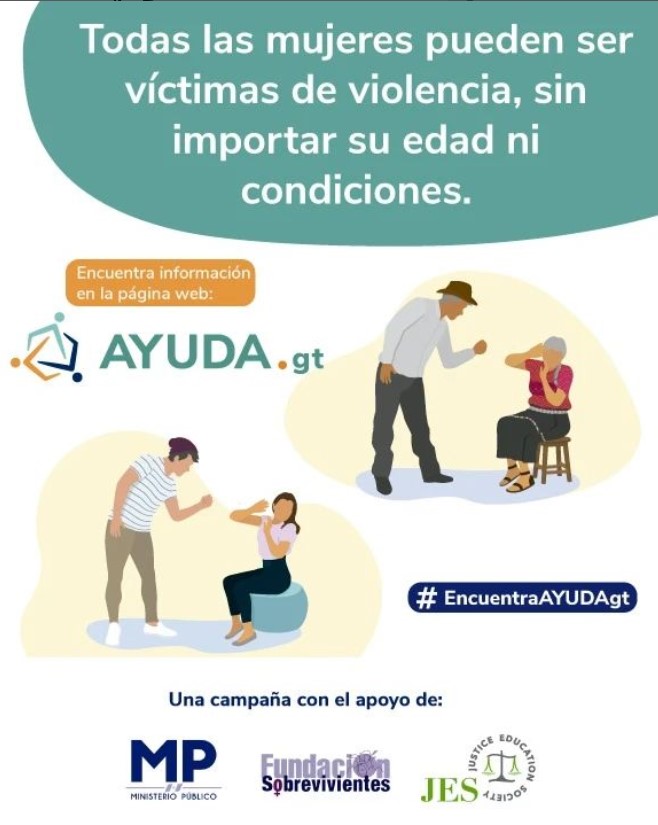 BuscaAyudaGt's tweet photo. Todas las mujeres pueden ser víctimas de violencia, sin importar su edad ni condiciones

Encuentra información en la página web https://t.co/gSXB0rUWhq
#EncuentraAYUDAgt
#BuscaAyudagt
@MPguatemala https://t.co/LWpSH4qRcb