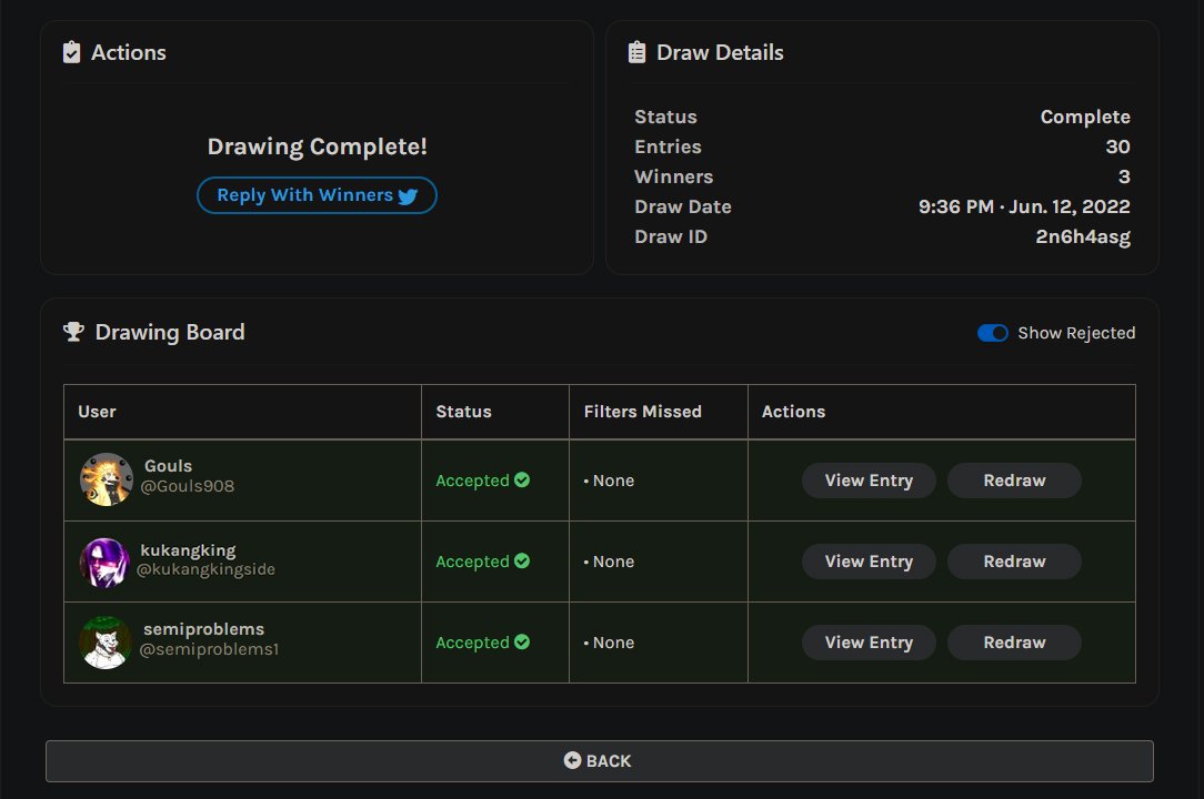 Congrats <a href="/Gouls908/">Gouls</a> <a href="/semiproblems1/">cokeandrice.akita.algo | Folks Finance</a> <a href="/kukangkingside/">kukangking</a>  for winning the shuffle🎉🎉 
Sorry for to late announcement. 🙏
