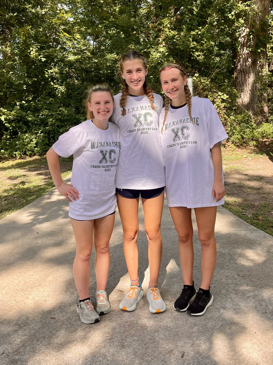 WaxahachieXC's tweet photo. It was a Great first day of XC Camp with our Camp Counselors Cori Morgan, Tessa Dominy and Alyson Moore! These young athletes know how to have fun! https://t.co/IXJp8KYGdw