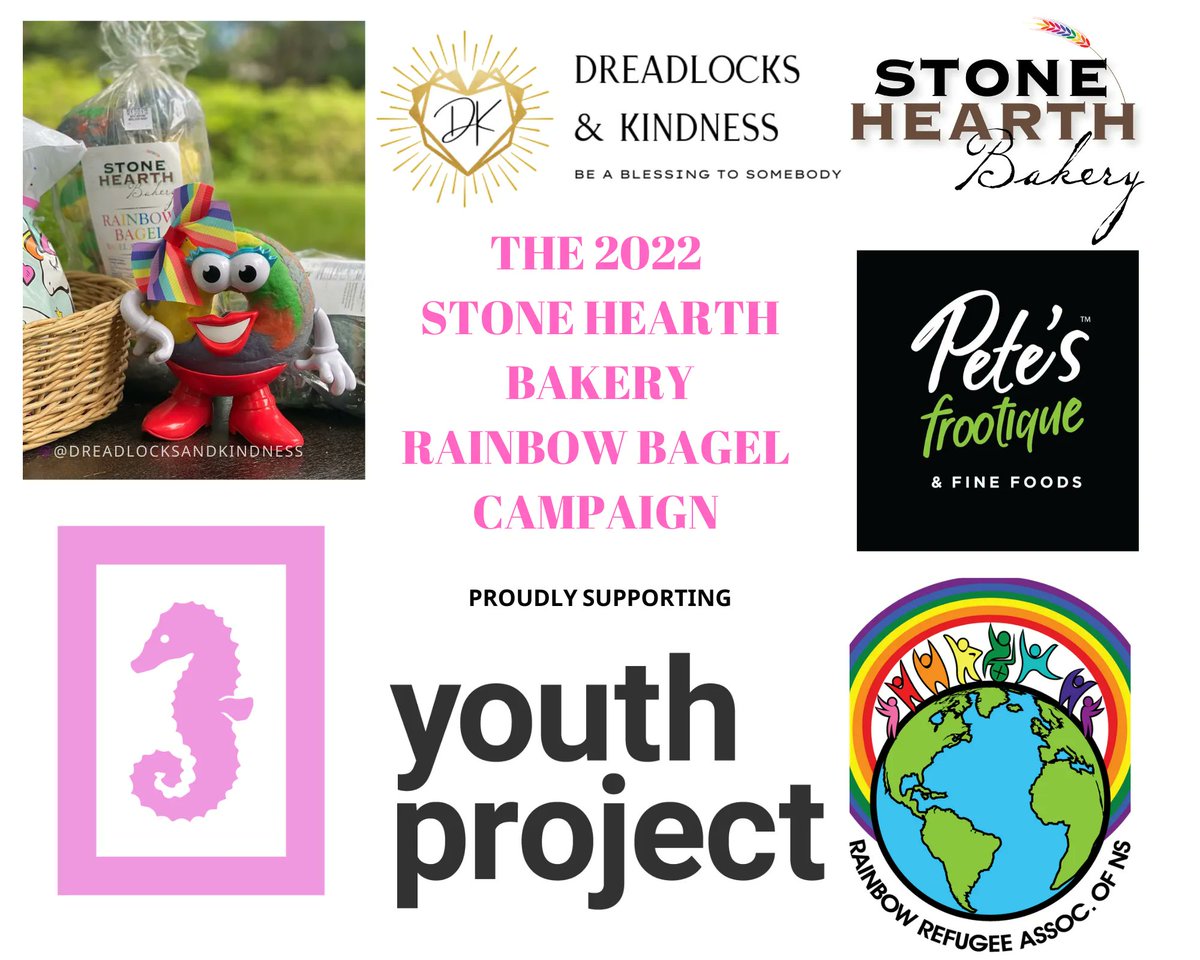 🤩IT'S GO TIME!!!!🤩
 #LGBTQ #FUNDRAISER #RAINBOWBAGELS 
#SHOPLOCAL #VEGAN 
@dreadlocksandk1 @RainbowRef @YouthProject_NS @stonehearthbkry @PetesNS